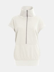 Drew Convertible Sleeve Pullover Ivory