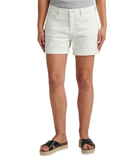 JAG Alex Boyfriend Mid Rise Short - White product