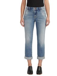 Carter Mid Rise Girlfriend Jean - Mariner Blue - Mariner Blue