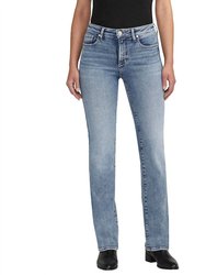 Forever Stretch High Rise Bootcut Jeans - Jet Ski