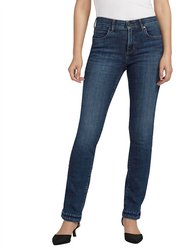 Mid Rise Ruby Straight Pocket Embroidery Jeans - Night Owl