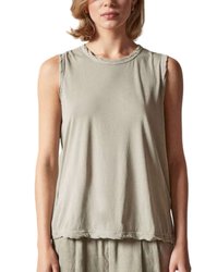 Tank High Gauge Fresca Jersey Top In Mineral Pigment - Mineral Pigment