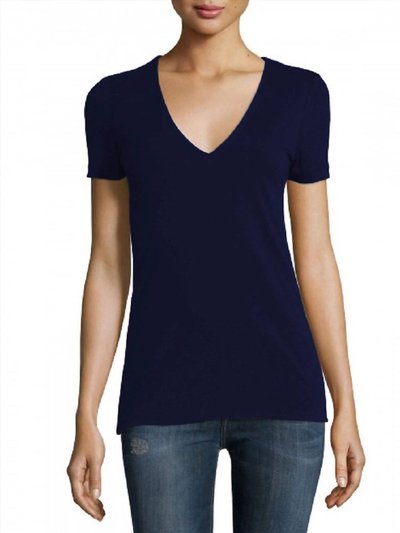 James Perse Women V-Neck Cotton T-Shirt product