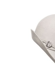 Joyce Wool Cloche Hat - Silver Sand - Silver Sand