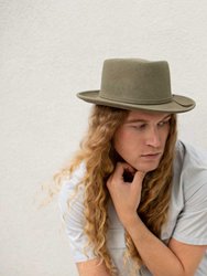 Noble Wool Fedora Hat - Pale Olive