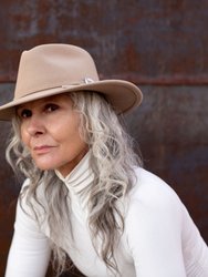 Willa Wide Brim Wool Hat - Fawn