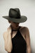 Simone Packable Straw Hat In Black