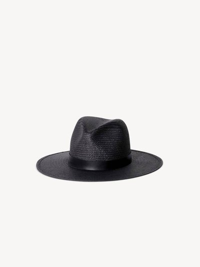 Janessa Leone Simone Packable Straw Hat In Black product