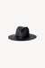 Simone Packable Straw Hat In Black - Black