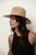 Simone Packable Straw Hat In Sand - Sand