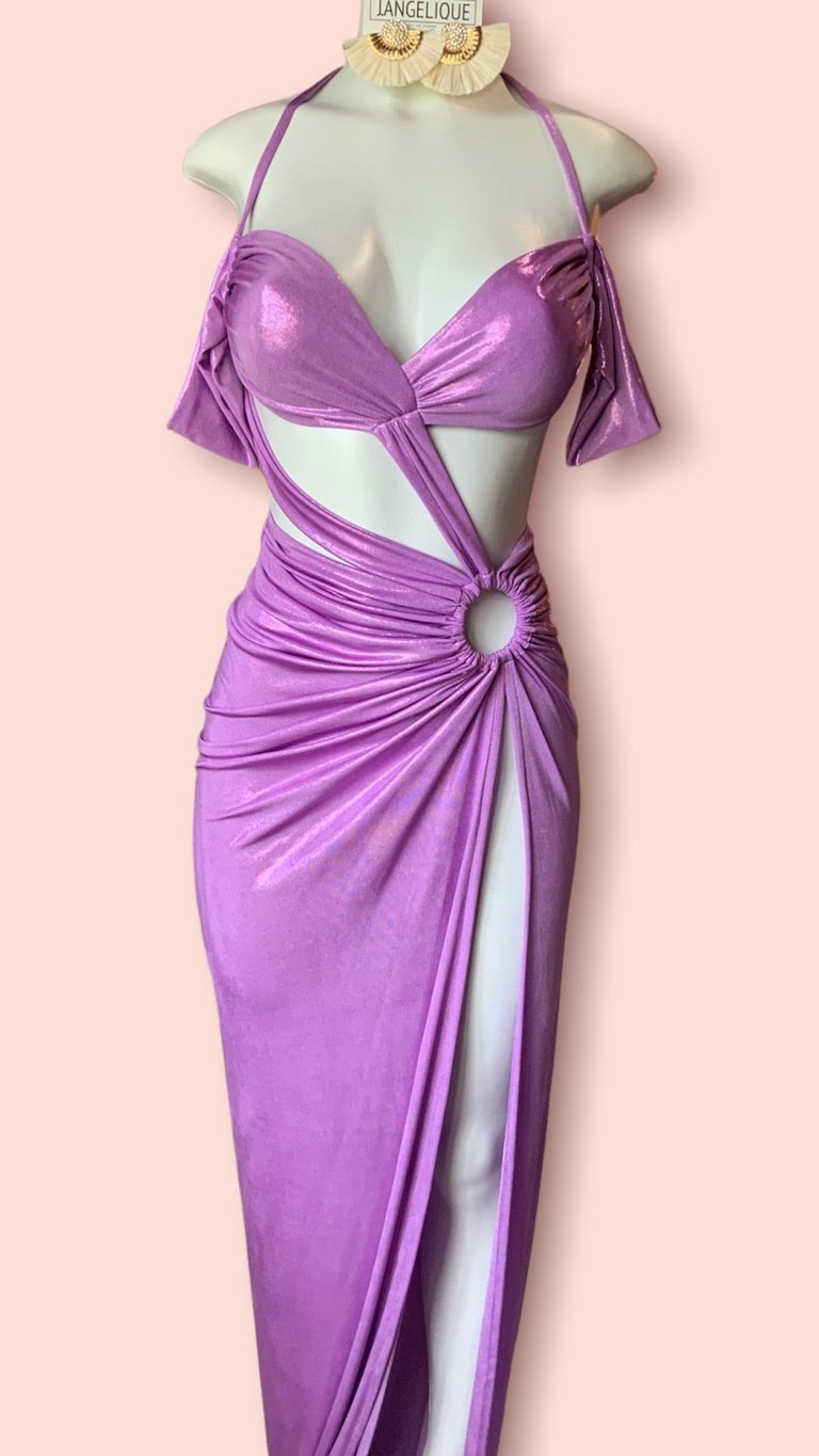 Selene Dress - Purple - Purple