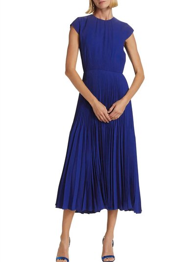 Jason Wu Cap-Sleeve Pleated Midi-Dress In Blue product