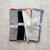 Linen Napkins, Set Of 4 - Gray & Red