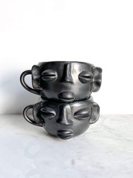 Oaxaca Black Clay Mugs - Set of 2