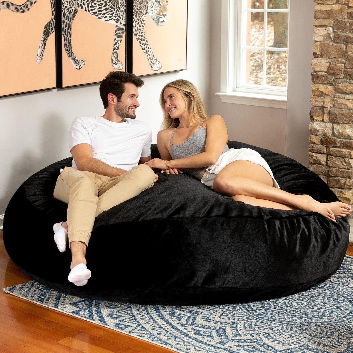 Jaxx 6' Cocoon Large Bean Bag Chair in Camel