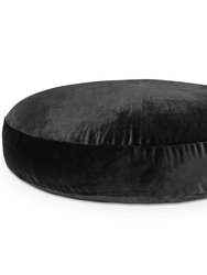 6 ft Cocoon - Large Bean Bag Chair For Adults - Luxe Faux Fur Black Rabbit 