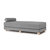 Alon Daybed / Fold-Out Queen-Size Mattress  - Chenille Grey