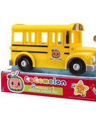 CoComelon Musical Yellow School Bus, Plays ‘Wheels on The Bus,’ Featuring Removable JJ Figure