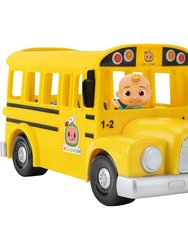 CoComelon Musical Yellow School Bus, Plays ‘Wheels on The Bus,’ Featuring Removable JJ Figure