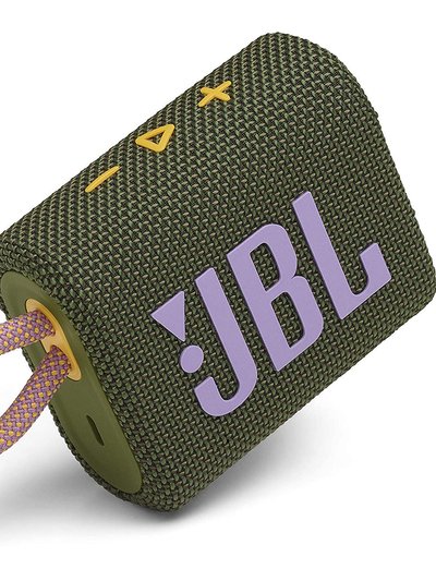 JBL GO 3 Portable Waterproof Speaker - Green product