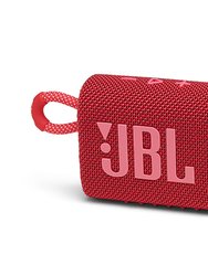 GO 3 Red Portable Bluetooth Speaker