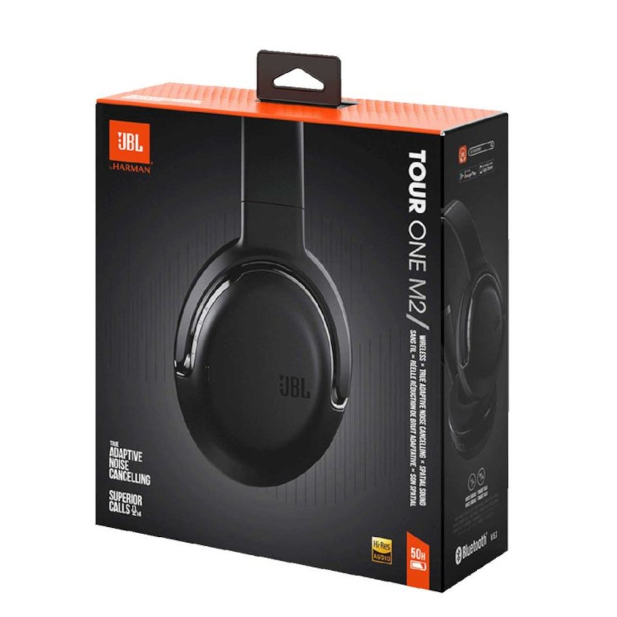 Wireless Champagne Headphones Tour Noise M2 Over-Ear Verishop Black Cancelling One JBL |