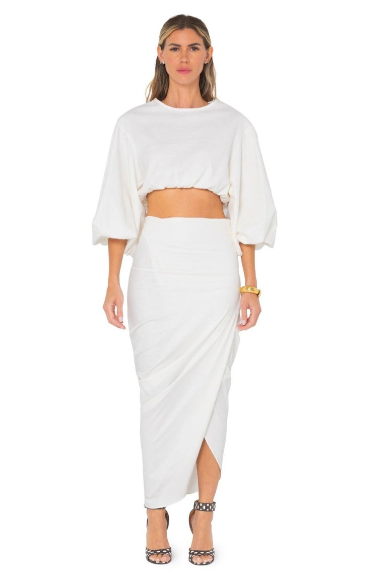 Noor Skirt White - White