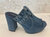 Magda Platform Sandal In Blue Denim