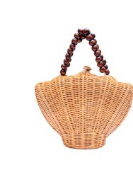 Arielle Seashell Rattan Bag