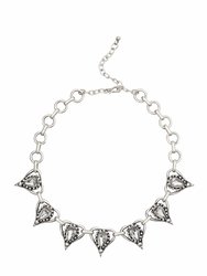 Jelavu Necklace With Crystal - Silver