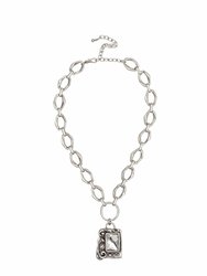 Jelavu Necklace With Crystal - Silver