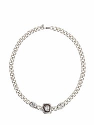 Jelavu Necklace With Crystal - Silver