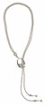 Jelavu Pewter Lariat Necklace - Silver