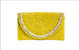 Pandegelang Raffia Seashell Clutch In Yellow - Yellow