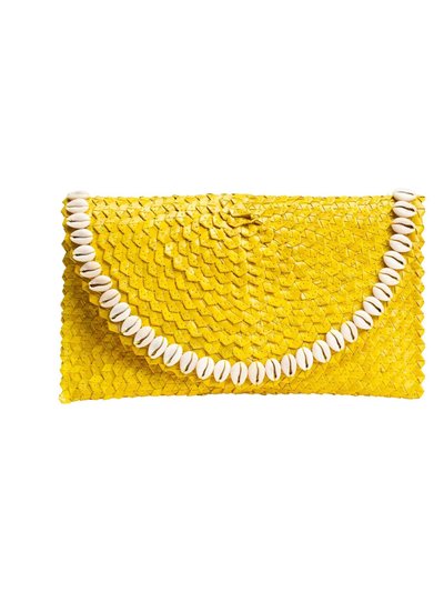 JELAVU Pandegelang Raffia Seashell Clutch product