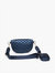 Arianna Quilted Puffer Belt Bag With Pouch In Navy