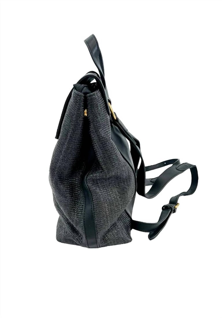 Women's Avani Buckle Backpack In Black