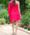 Next Chapter One Shoulder Dress In Magenta