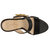 Hendrya Wedge Sandal In Black