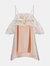 Clover Prism Off Shoulder Dress - Vintage White/Multi