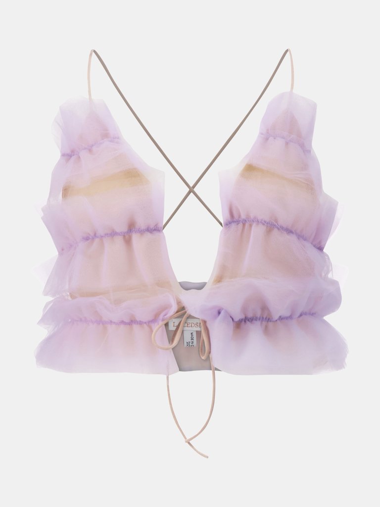 Jorja Ruffled Bralette - Lilac