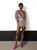 Toni Sequin Plunging Mini Dress