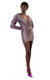 Toni Sequin Plunging Mini Dress - 70s Sequin