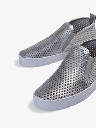 Mid Rise Shoes - Silver - Gray