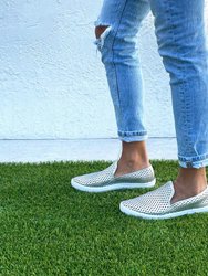 Slim Silver Sneaker - Silver