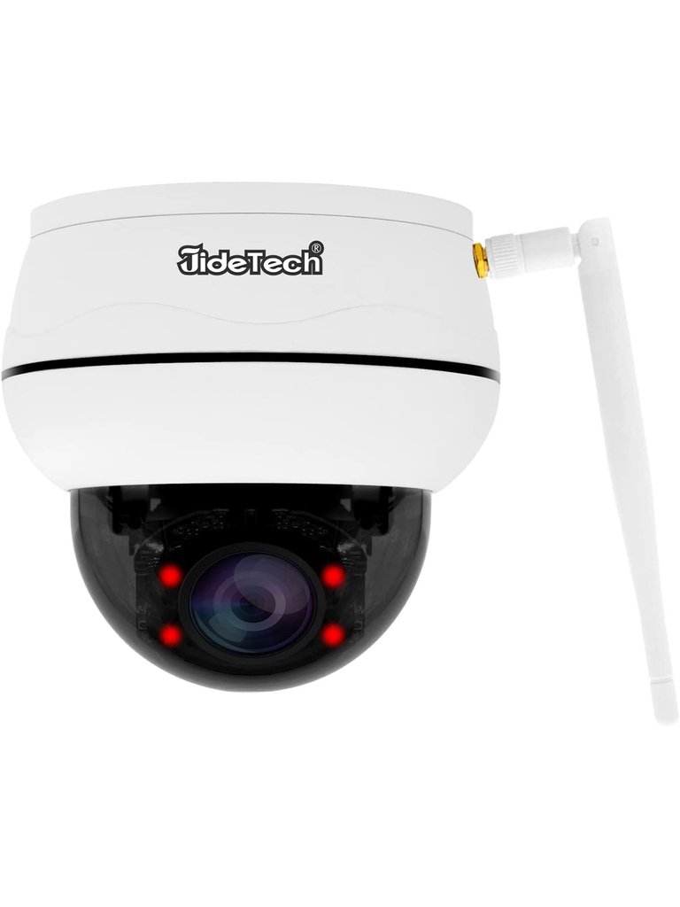 5MP PTZ IP66 Weatherproof Outdoor Dome Surveillance WiFi Camera With 5X Optical Zoom - White