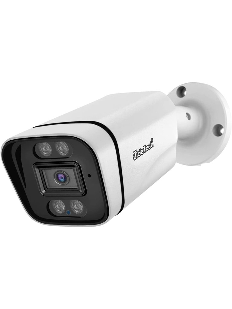 8MP 4K IP66 Waterproof Outdoor POE Security Bullet Camera - White