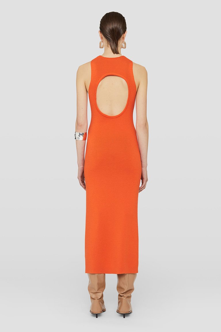 Orange Merino Wool Dress