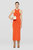 Orange Merino Wool Dress - Orange