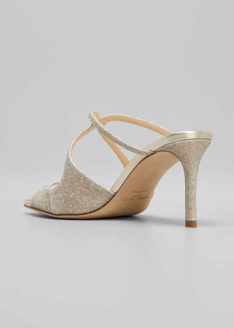 Anise 75Mm Glitter Mule